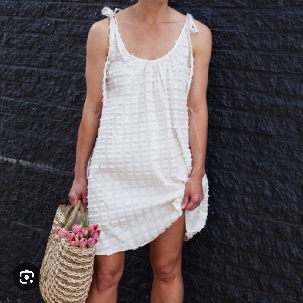 MADEWELL "HAVANA" DRESS/COVER UP OVERSIZED IVORY SIZE LARGE